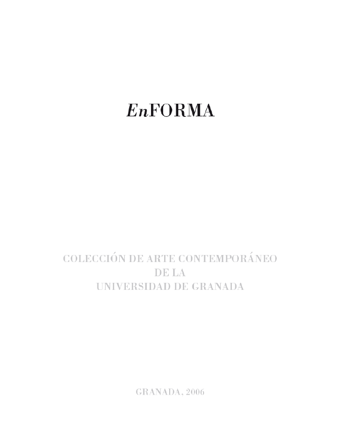 Imagen de portada de EnFORMA -Colección de arte contemporáneo