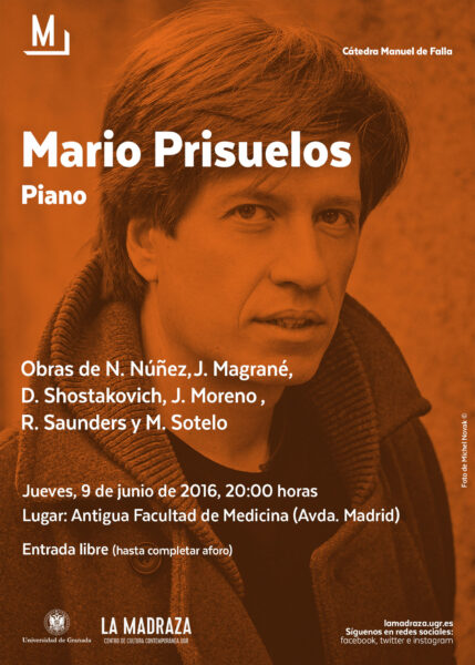 Imagen de portada de RECITAL DE PIANO: MARIO PRISUELOS