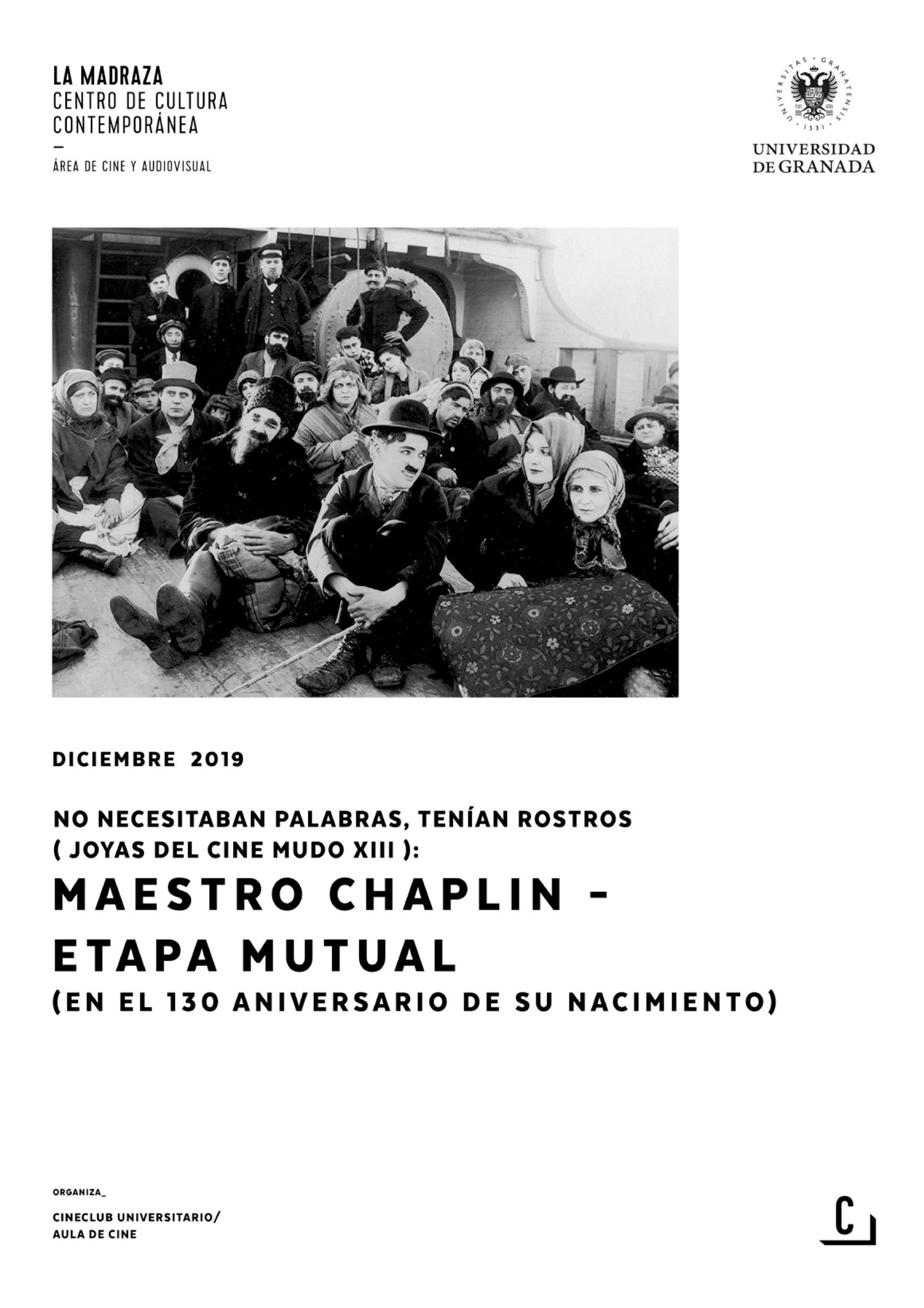 Imagen de portada de No necesitaban palabras, tenían rostros (joyas del cine mudo XIII): Maestro Chaplin – Etapa mutual