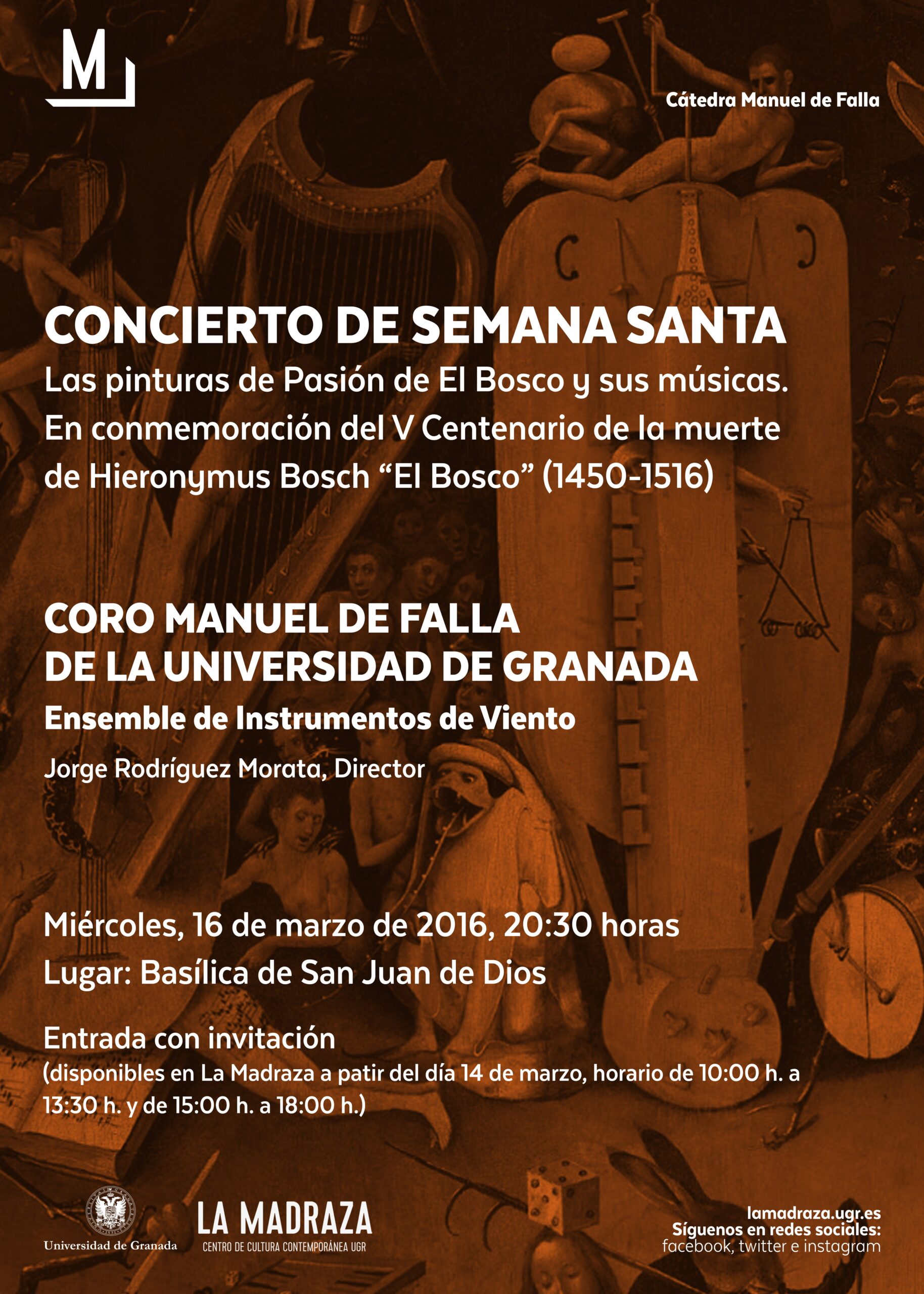 Imagen de portada de Sugerencia del día: Concierto “Las pinturas de Pasión de El Bosco y sus músicas”