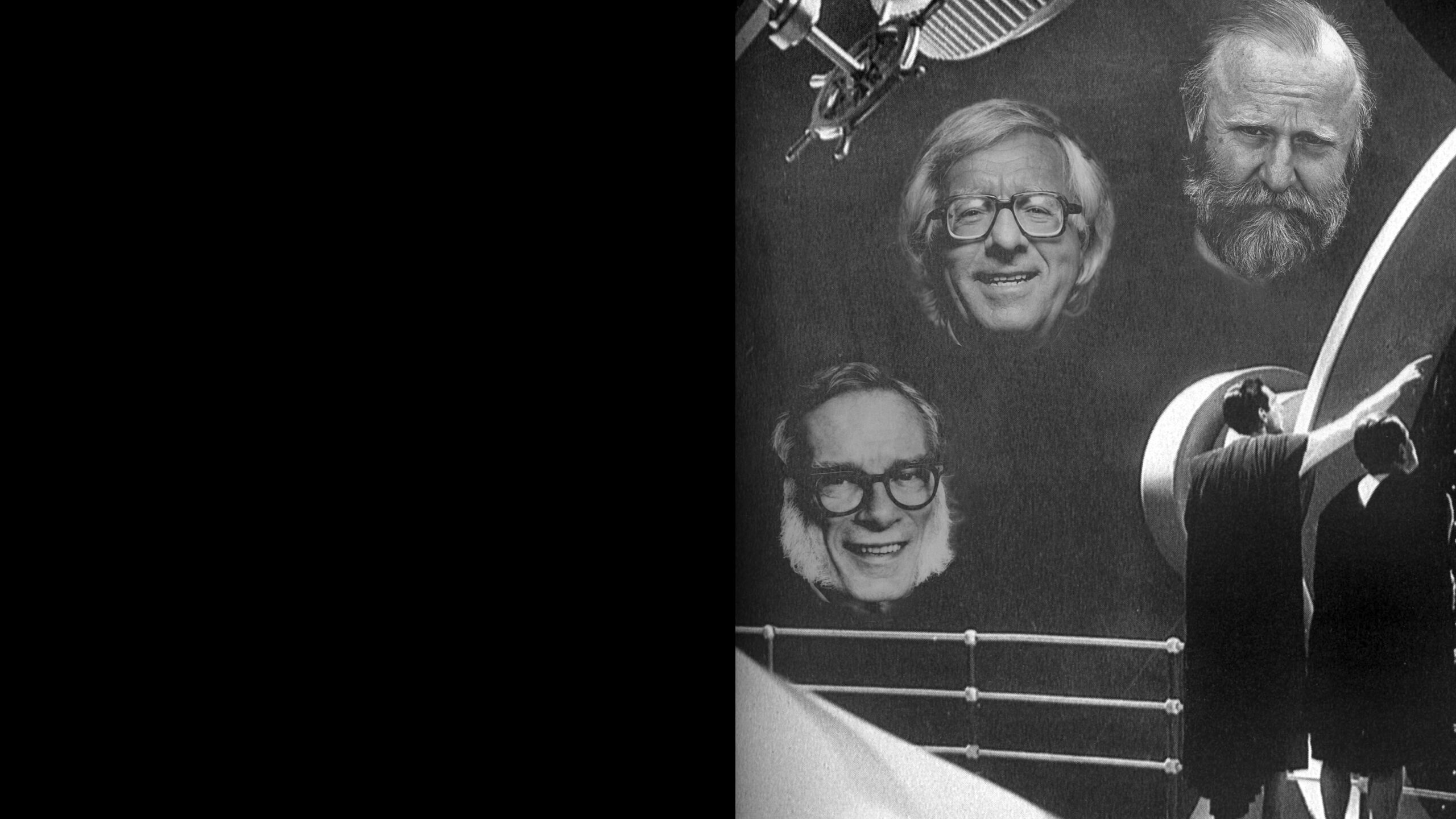 Imagen de portada de Sobre Isaac Asimov, Ray Bradbury y Frank Herbert. Ciclo «Entre las estrellas y la Tierra: los mundos futuros de Isaac Asimov, Ray Bradbury & Frank Herbert»