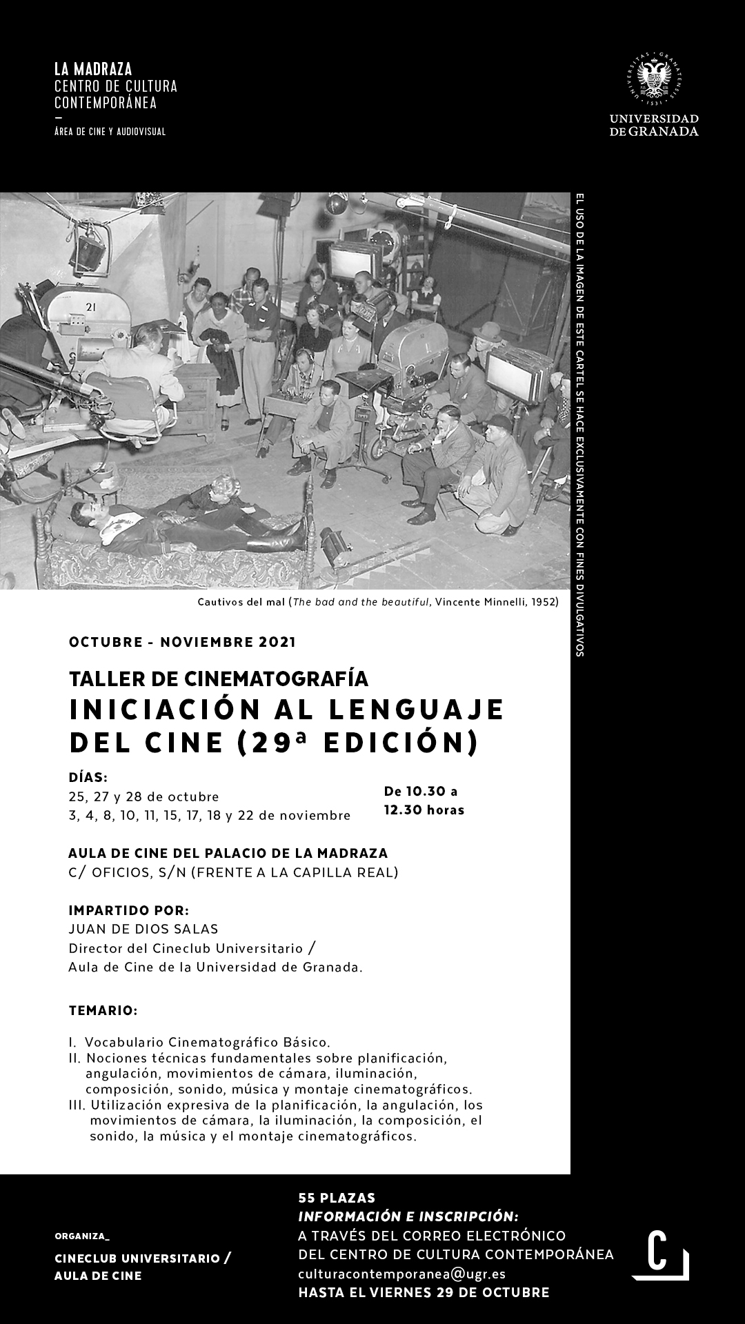 Imagen de portada de Taller «Iniciación al lenguaje del cine (29 ª ed.)»