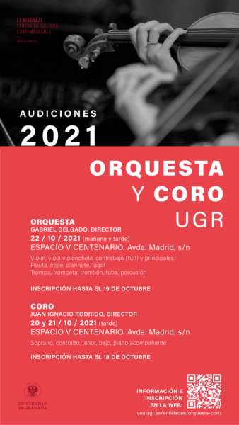 Imagen de portada de Audiciones Orquesta UGR 2021