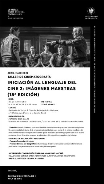 Imagen de portada de Taller «Iniciación al lenguaje del cine 2: imágenes maestras» (18ª ed.)
