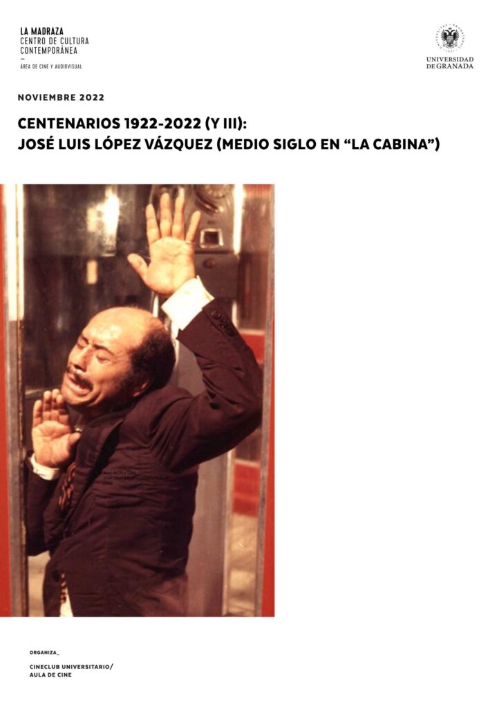 Imagen de portada de Centenarios 1922-2022 (y III): José Luis López Vázquez (medio siglo en «La Cabina»)