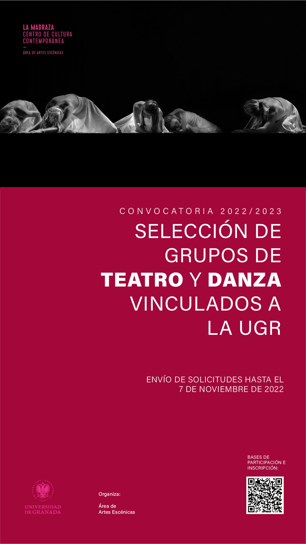 Imagen de portada de Convocatoria de selección de grupos de teatro y danza vinculados a la UGR 2022-2023