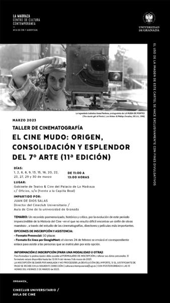 Imagen de portada de Taller de cine «El cine mudo: origen, consolidación y esplendor del 7º arte» (11ª ed.)