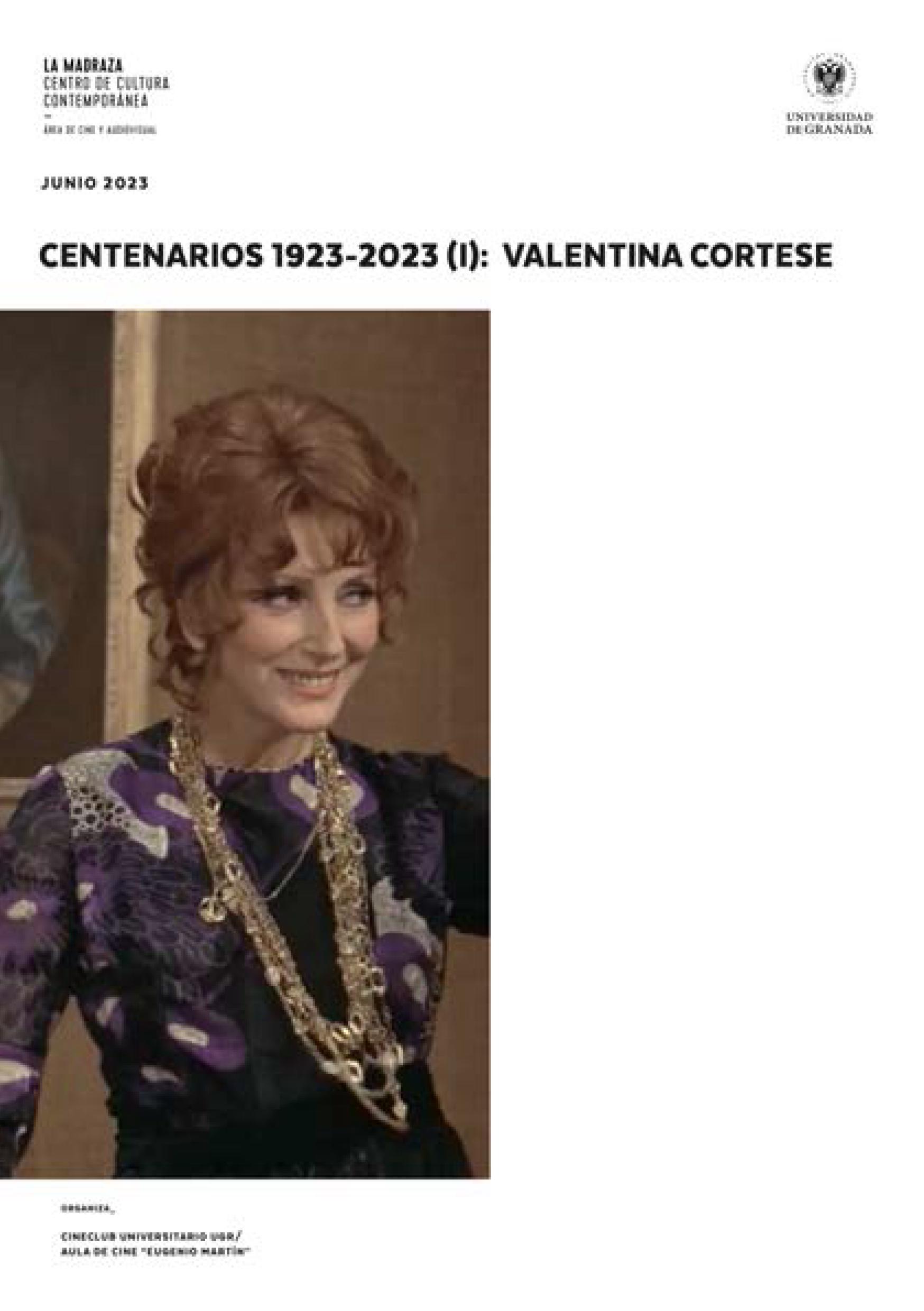 Imagen de portada de Centenario 1923-2023 (I): Valentina Cortese