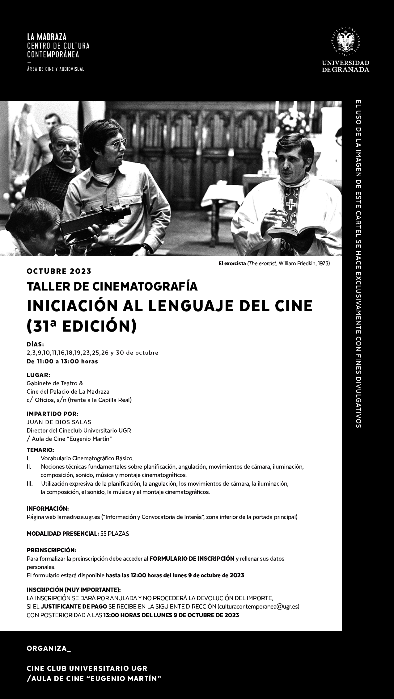 Imagen de portada de Taller de cine «Iniciación al lenguaje del cine» (31ª ed.)