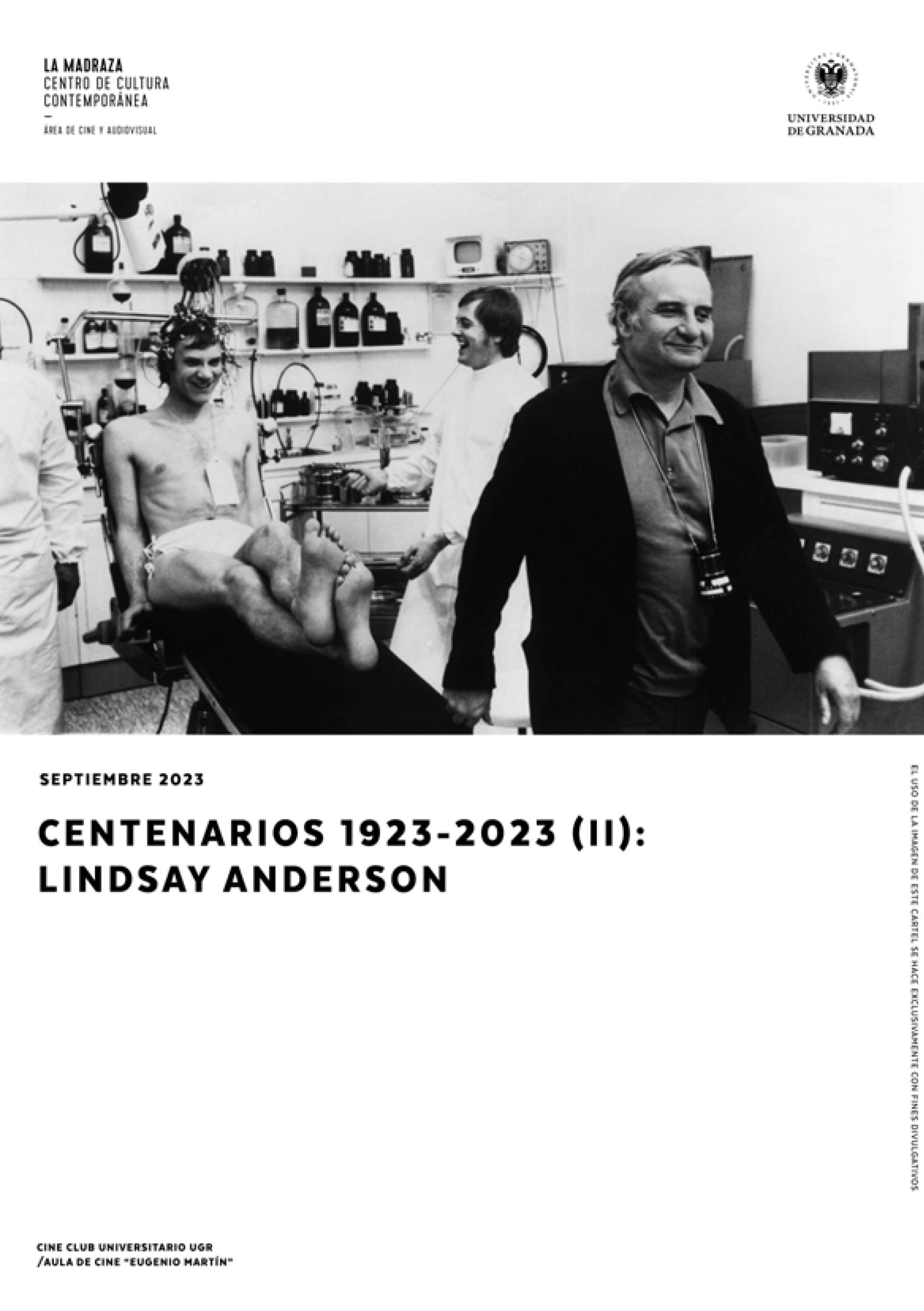 Imagen de portada de Centenarios 1923-2023 (II): Lindsay Anderson