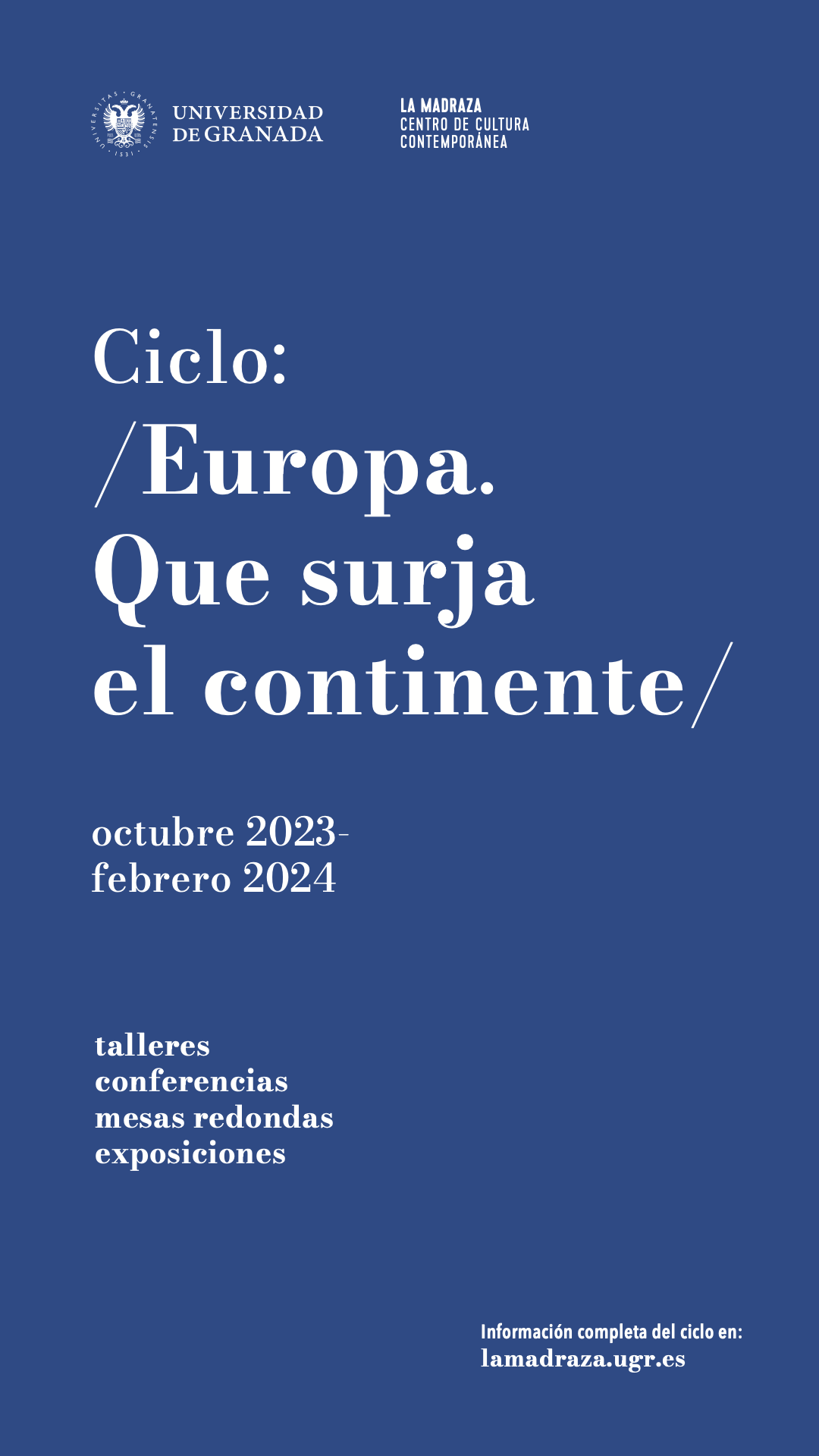 Imagen de portada de Ciclo «Europa. Que surja el continente»