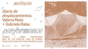 Imagen de portada de VALERIA MATA + GABRIELA HALAC  Performance «Diario de desplazamientos»